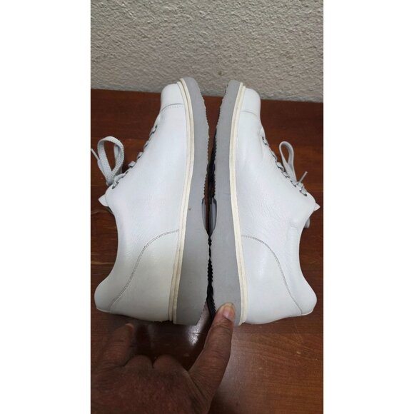 Samuel Hubbard Women's White Leather Lace-Up Shoes Size 8.5 - Picture 5 of 8